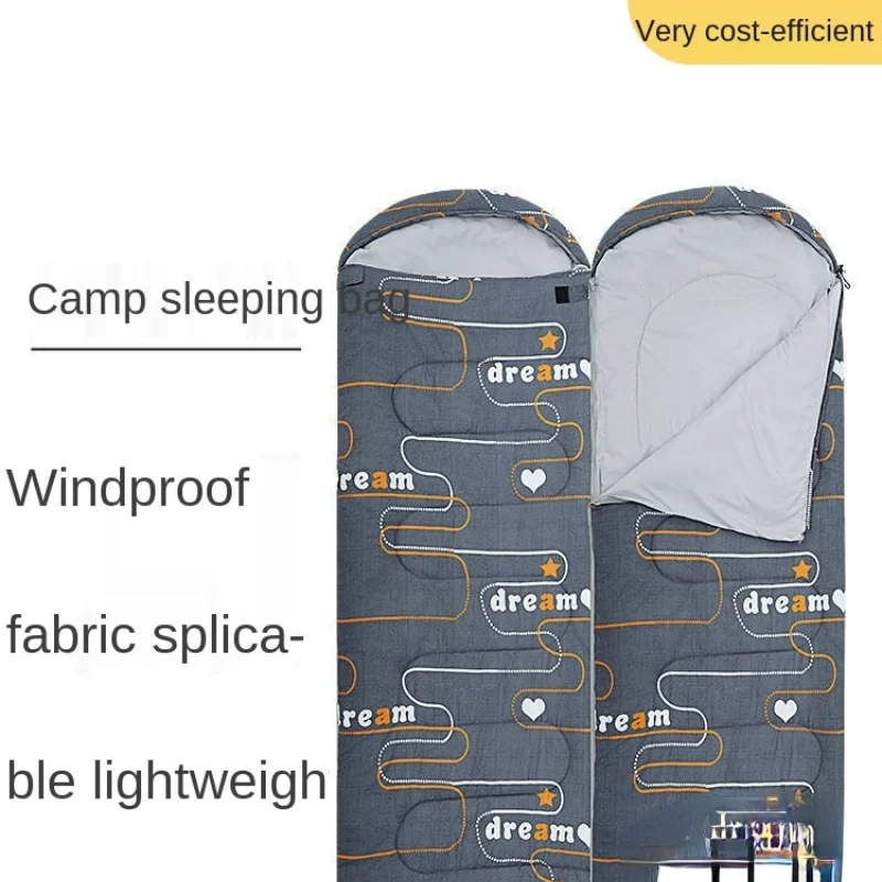 

Camel Egg Sleeping Bag Adult Outdoor Camping Winter Thickened Cold Protection Warm Indoor Nap Portable Sleeping Bag Adult