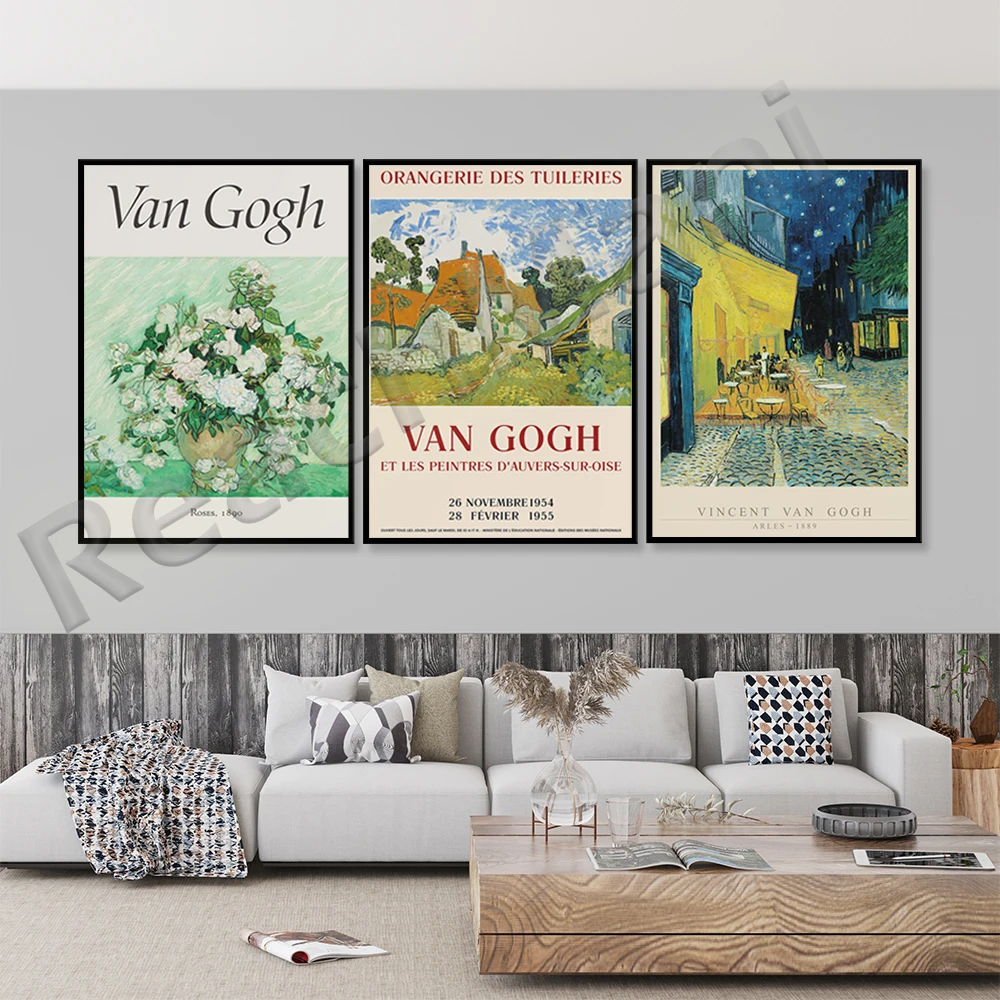 Van Gogh Art Exhibition Digital Download Poster Vintage Print