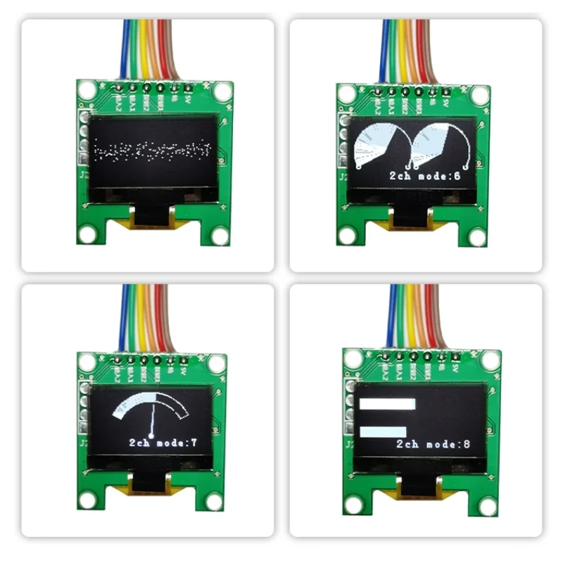 جهاز تحليل الموسيقى, شاشة OLED صغيرة 0.96 بوصة ستيريو موسيقى الطيف محلل مكبر الصوت مؤشر مستوى الصوت محلل إيقاع مقياس VU