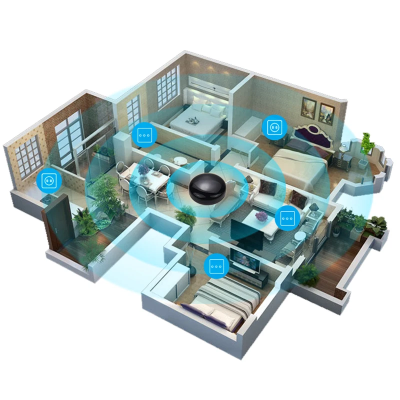 FrankEver-minicontrolador inteligente IR para el hogar, mando a distancia Universal para TV, CA, voz, funciona con Alexa y Google Home Assistant