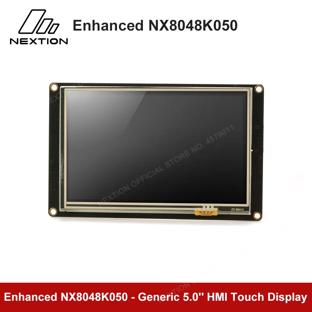 Nextion Enhanced NX8048K050 - Módulo LCD TFT USART com tela de toque colorida HMI de 5,0 '' com RTC, GPIO e EEPROM integrados