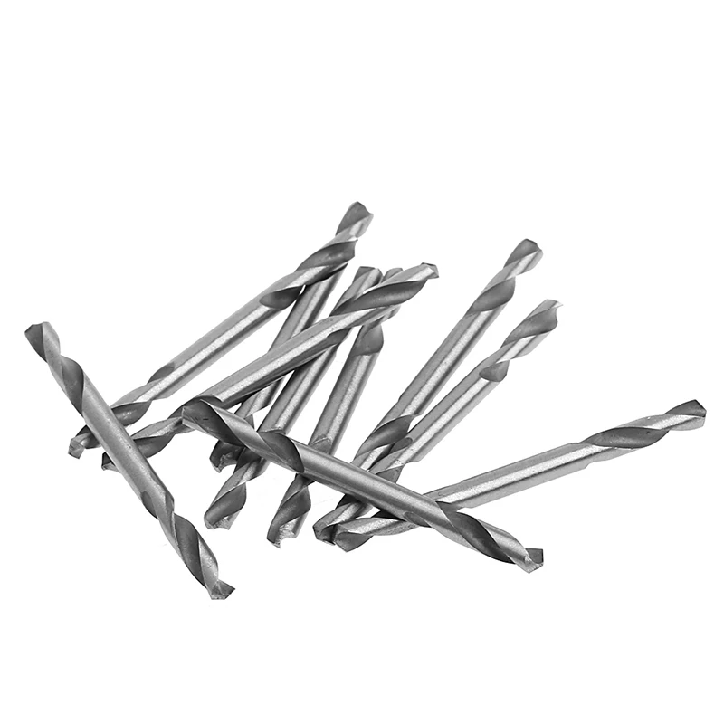 YOFE 10Pcs 3.2mm 3.5mm 4.2mm 5.0mm 5.2mm HSS Double Ended Spiral Torsion Drill Tools Drills Set