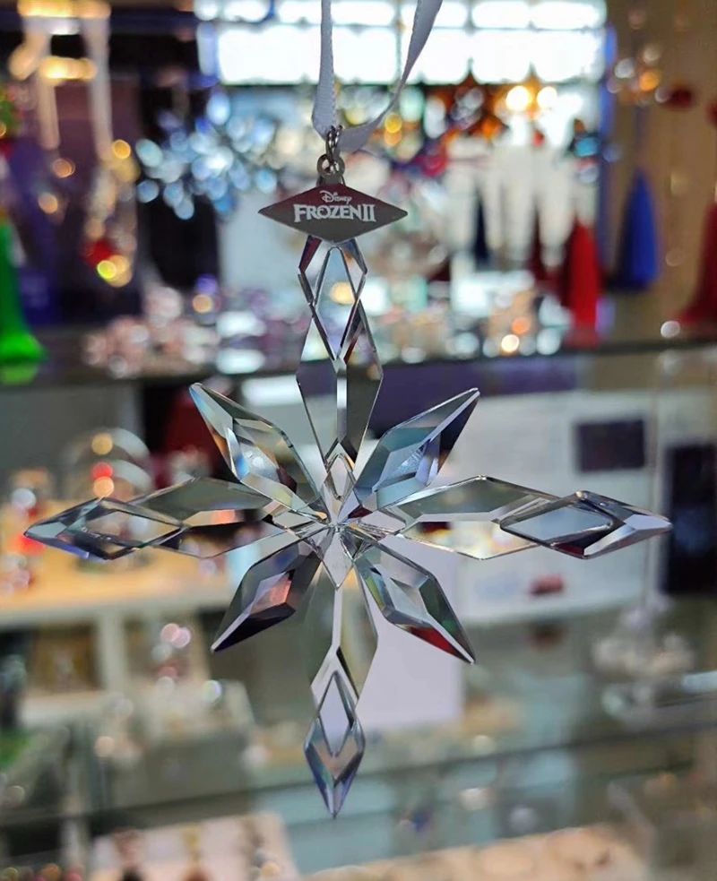 2020 Crystal Snowflakes Car Frozen2 Hanging Pendant Home Room Decoration Suspension Ornaments Christmas Gifts Xmas craft
