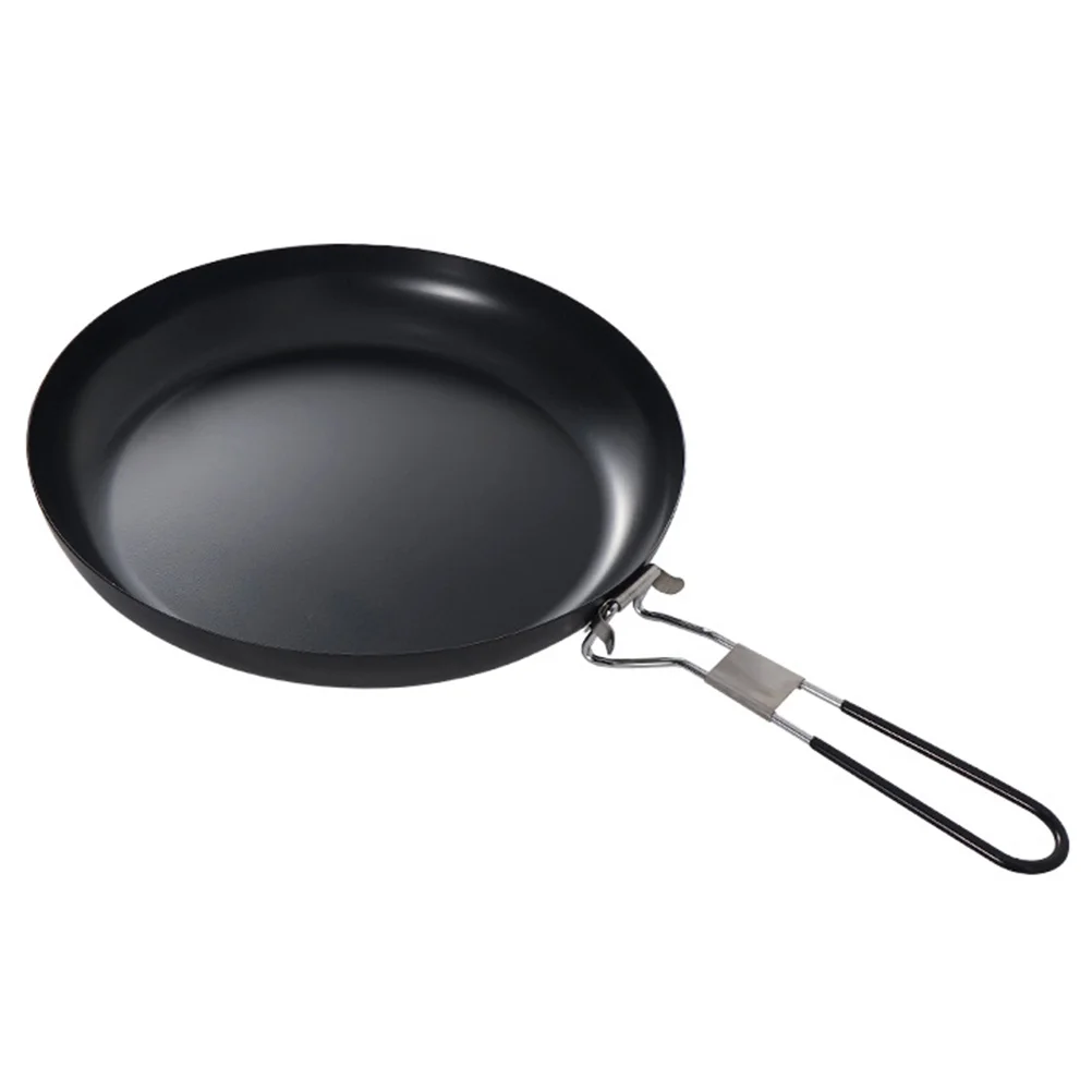 

1pc Skillet Cast Iron Pan Non-Stick Pan Outdoor Camping Kitchen Steak Pan 9 Inch Frying Pan Cookware