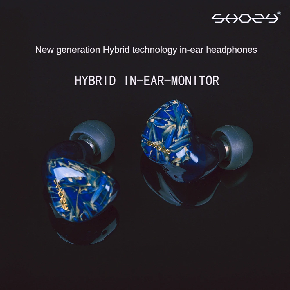 Shozy Ceres Hybrid Technology In Ear HIFI Wired Music Earphones 2 Way Frequency Division Gaming Headphones Detachable Cable