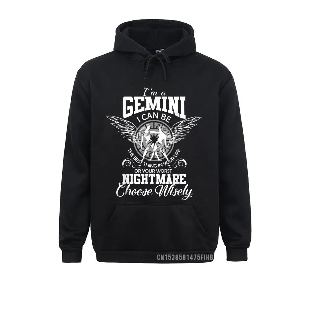 Gemini Zodiac Sign Women Man Kids Birthday Funny I'm Gemini Hoodie 2021 Popular Men's Sweatshirts Hoodies Street Sportswears