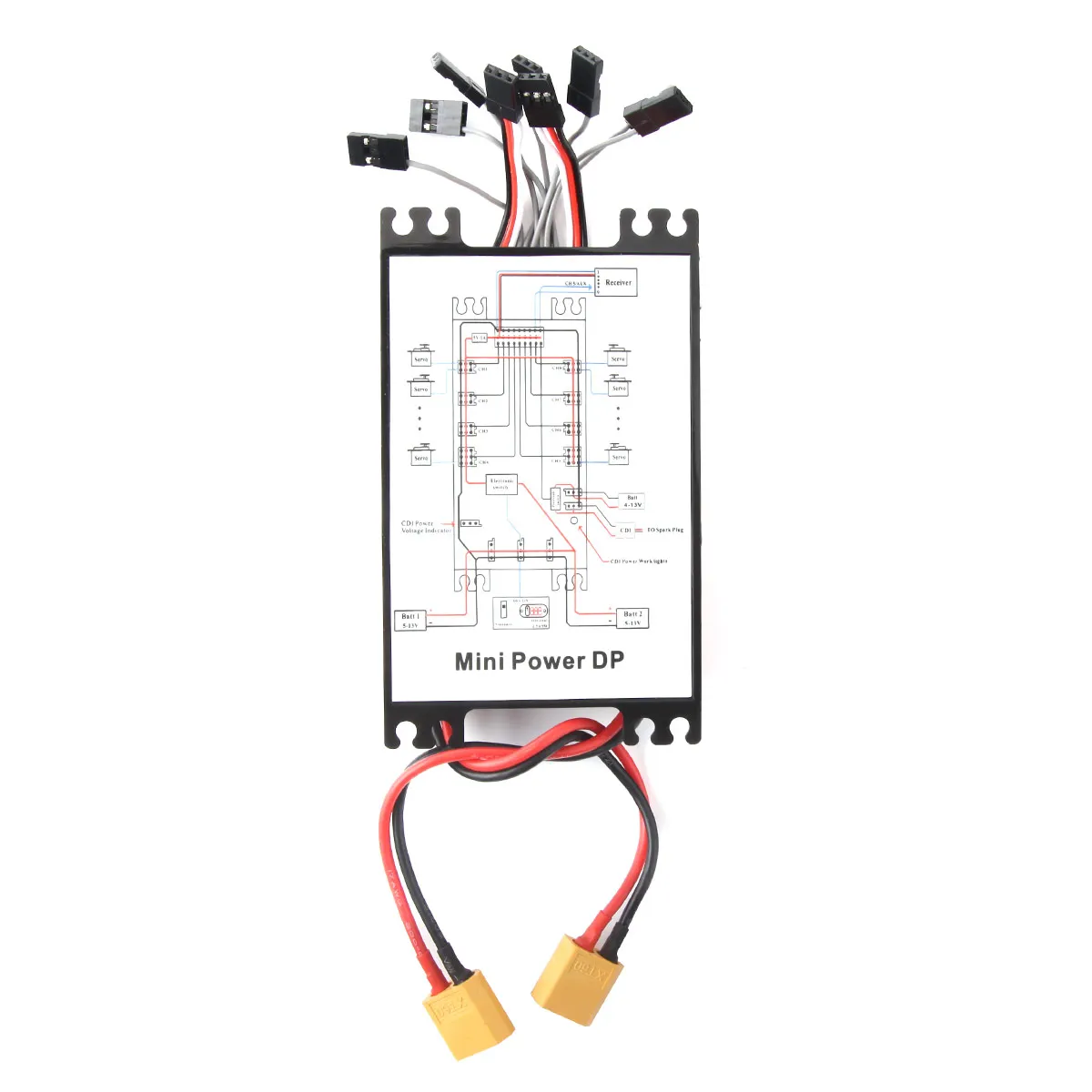 Mini Power DP Servo Section Board Integrated CDI Remote Cut off For Gas Fixed Wing Plane Servo Power Distributor