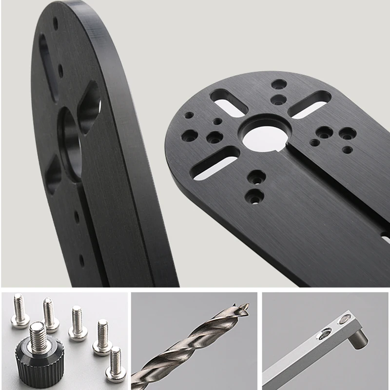 Wood Router Milling Circle Groove Circle Cutting Jig for Bosch Makita Electric Hand Trimmer Milling Circle Groove Tools