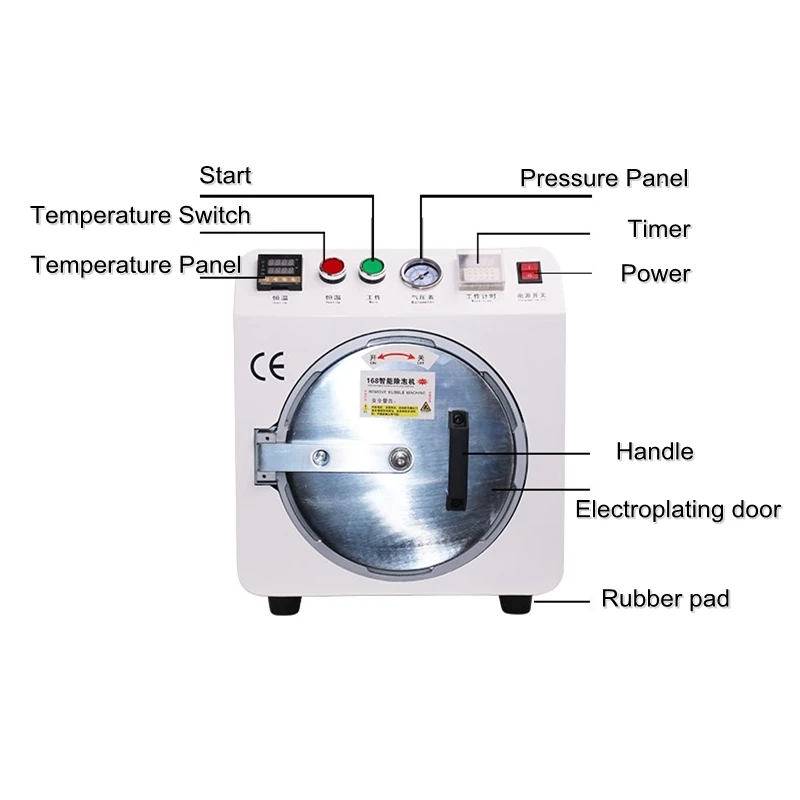 TBK 963A/964A/965A Auto Air-lock OCA Blase Entschäumer Maschine Entfernt Blase für 9.5/13/17 zoll Mobile Lcd-bildschirm Reparatur