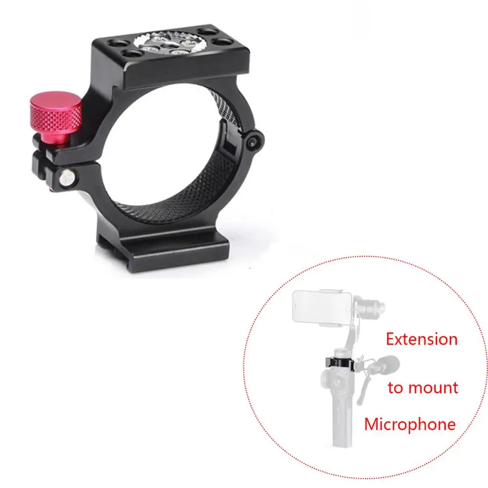 

Extension Mounting Ring w/ 1/4''Thread for Zhiyun Smooth 4 Cold Shoe Adapter Ring for smooth 4 Applied to Rode gimbal microphone