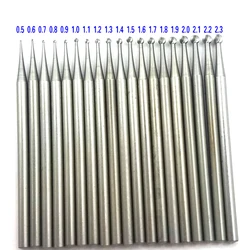 0.3-5.0mm Jewelry Gems Setting Bur Round Cutting Burs Jewellery Tools graving  jewelry burrs 6 pieces/box