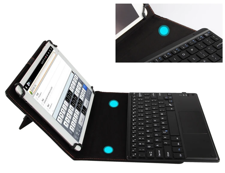 Imagem -06 - Teclado Inteligente para Samsung Galaxy Tab a6 10.1 2023 Sm-t580 Sm-t585 T580 T585 P585 P580 Tablet Capa Teclado Bluetooth Case de