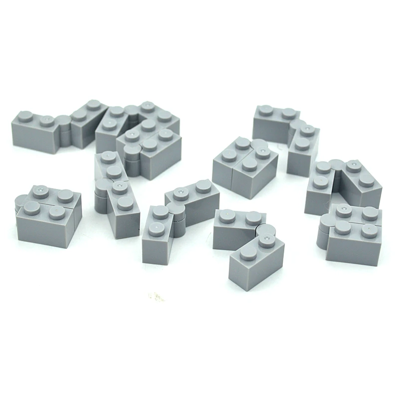 20pcs/lot DIY Building Blocks Rotating Bricks 1x2 Dots 3830 Educational Creative Plastic Thick Figure Brick Compatible