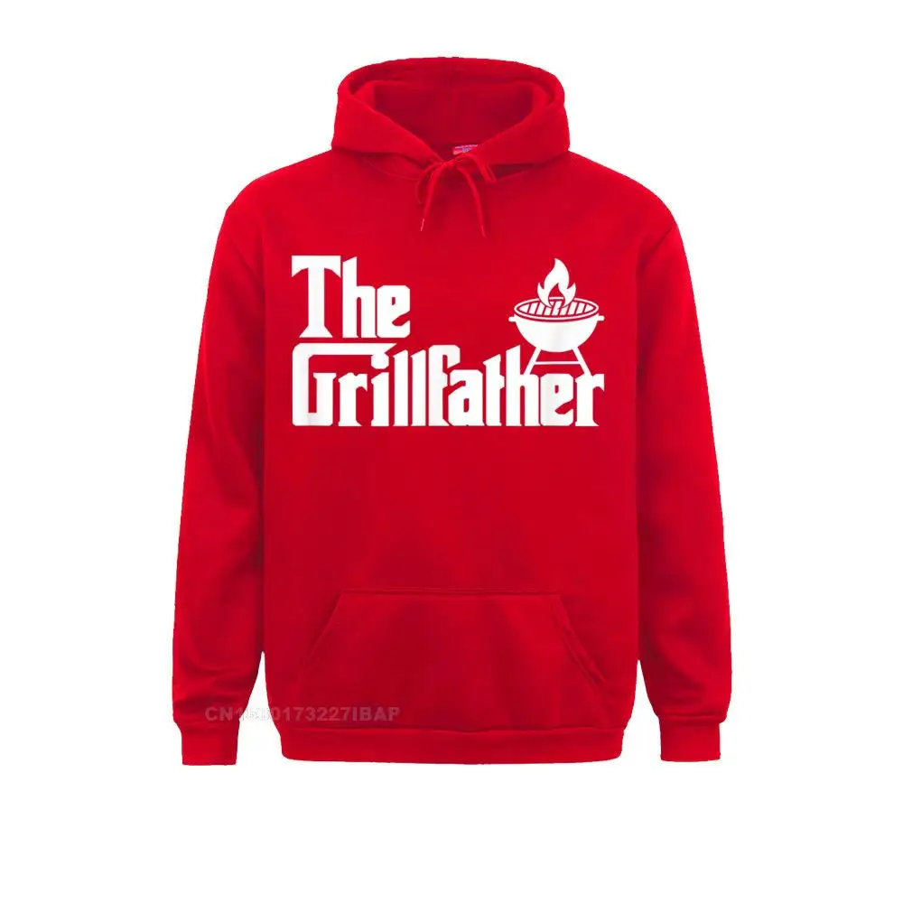 Mens The Grillfather Funny Grilling Grill Father Dad Grandpa BBQ Hooded Pullover Hoodies Plain Camisa Men Preppy Style Hoods