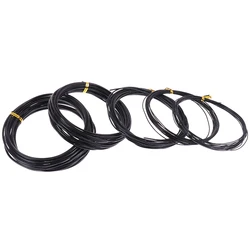 Total 5m (Black) Bonsai Wires Anodized Aluminum Bonsai Training Wire With 5 Sizes 1.0 Mm,1.5 Mm,2.0 Mm 2.5mm .3mm