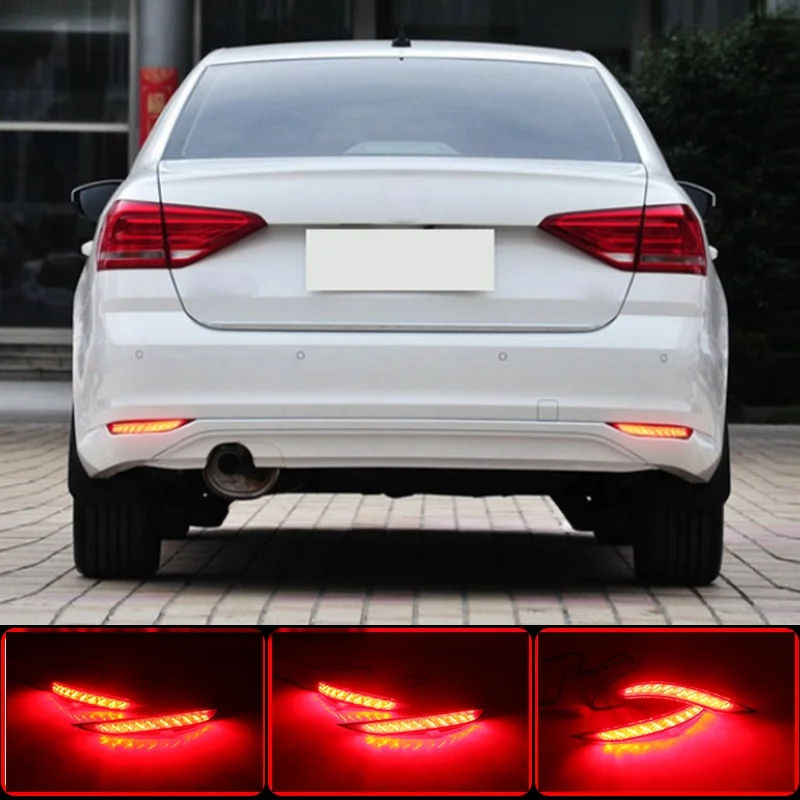 For Volkswagen Lavida 2015-2017 Rear Brake Light 12V Car LED Rear Fog Lamp Rear Bumper Light LED Rear Fog Lamp Bumper Light