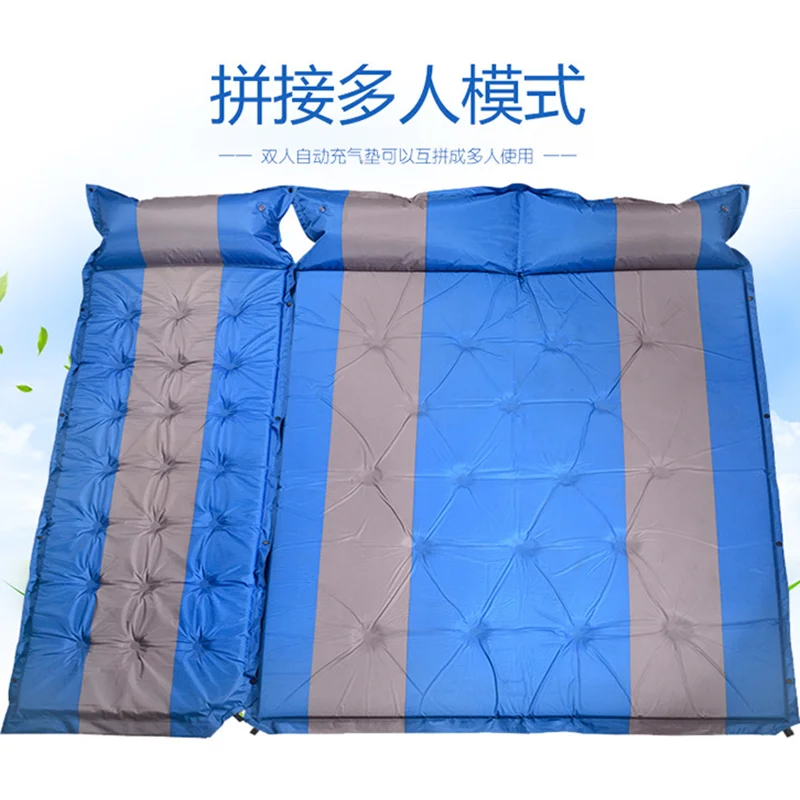 Ultralight Camping Inflatable Mattress Sleeping Pad 2~3 People Outdoor Air Cushion Thicken Sleeping Pads Dampproof Mat Hiking