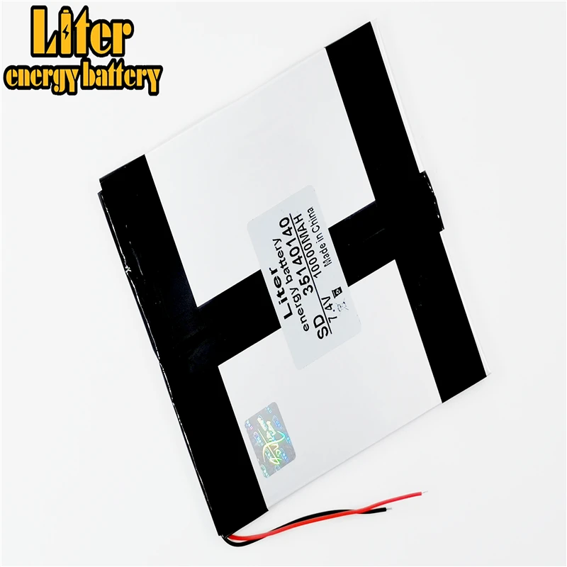 

35140140 7.4V 10000MAH 3.5*70*140mm Rechargeable li Polymer Li-ion Battery Rechargeable Cell Speaker MID electronics