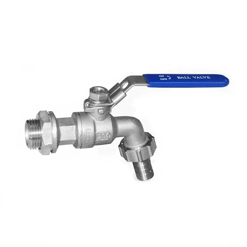 Stainless Steel Ball Valve - 1/2 Inch Weldless Bulkhead Bibcock for Building Home Brew Kettle/Mash Tun