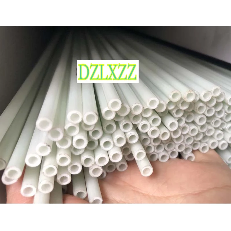 10pcs white glass fiber tube 3mm-12mm Fiberglass tube glass steel tube hollow fiberglass rod Lenght 500mm