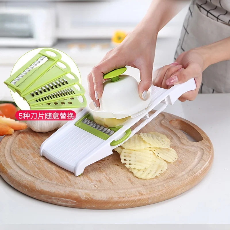 Kitchen Vegetable Eraser Potato Shredder Household Slicer Stainless Steel Shredded Carrot Vegetable Shredder Fries Cutter