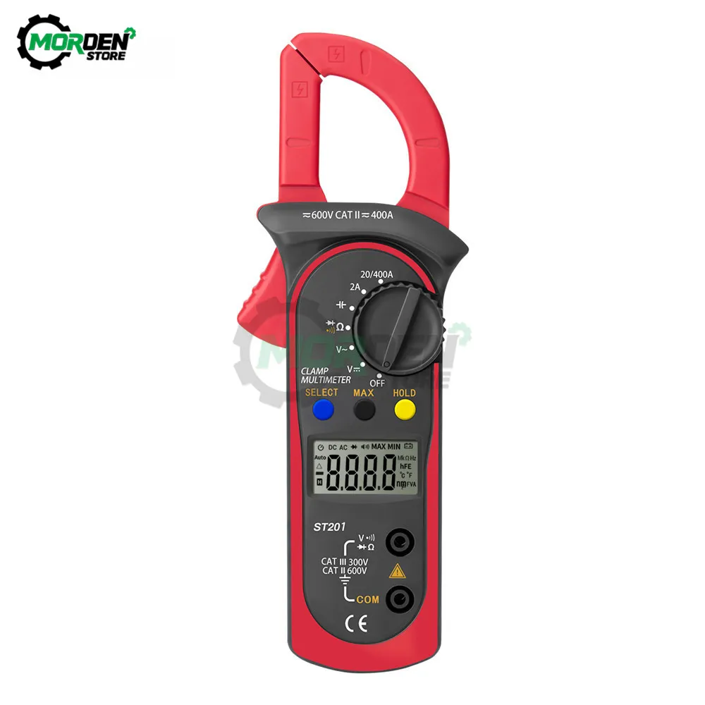 ST210 Digital Multimeter Clamp Meter DC/AC 600A Current Tester 6000 Counts True RMS Ampere Meter Tools Dropship