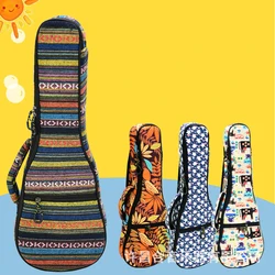 23 Inch Portable Cotton Nylon Padded Bass Guitar Gig Bag Ukulele Case Box Guitarra Cover Backpack With Double Strap