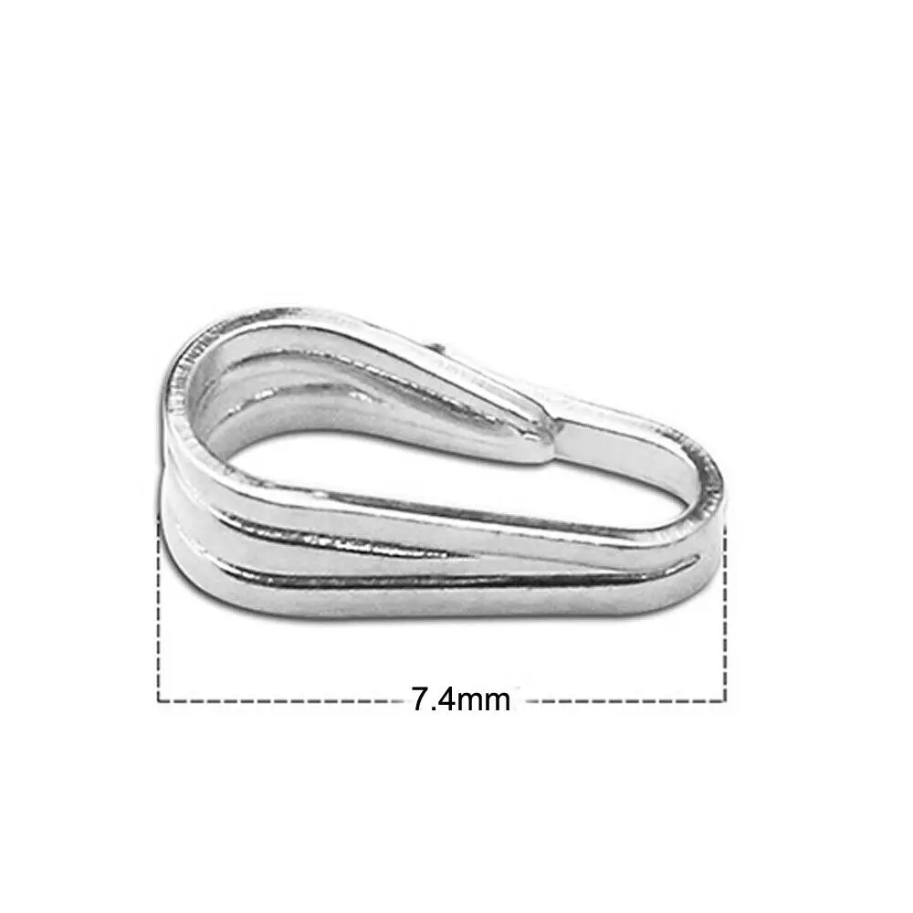 Solid 925 Sterling Silver Pendant Tray Round Pendant Blank fit 16mm Round Cabochon for Necklace Jewelry Making