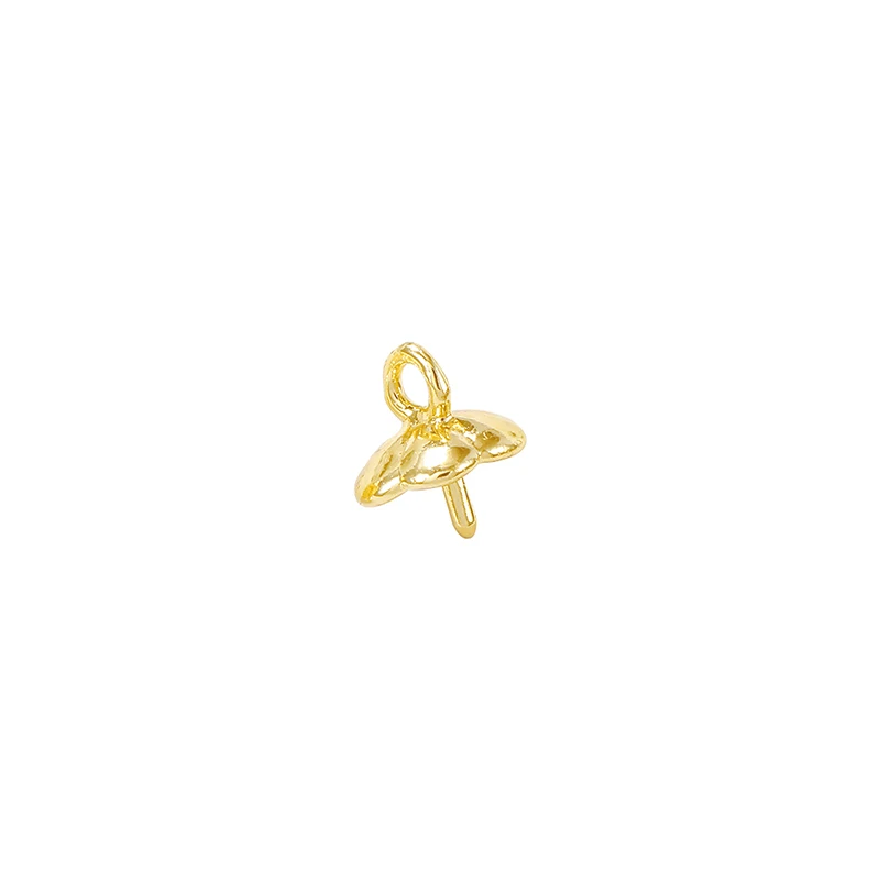 Factory Wholesale Gold Color Brass Flower Charms Pendants  Necklace Bracelet Earring Diy Jewelry Making Supplies Accessories