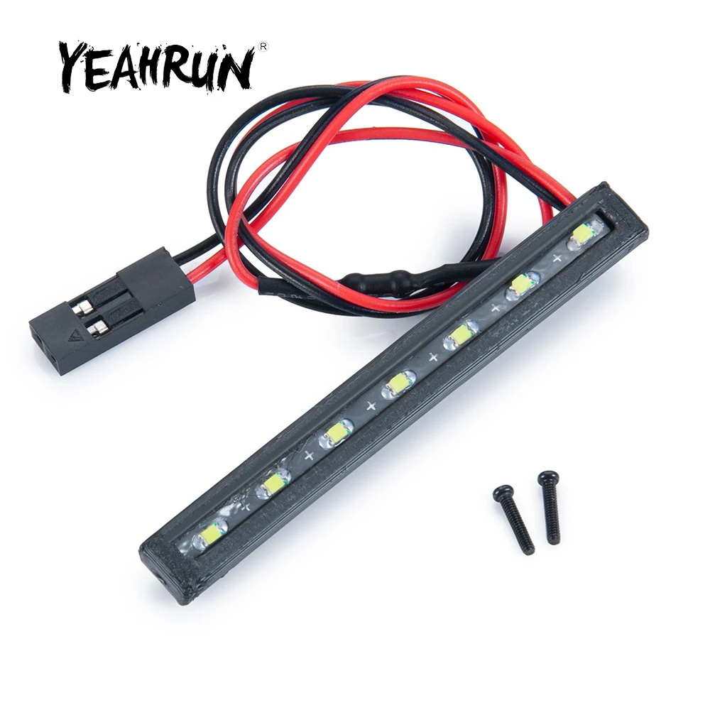 

YEAHRUN Roof Rack Luggage Led Light Lamp for Axial SCX24 AXI90081 Deadbolt 1/24 RC Crawler Car Upgrade Parts Accessories