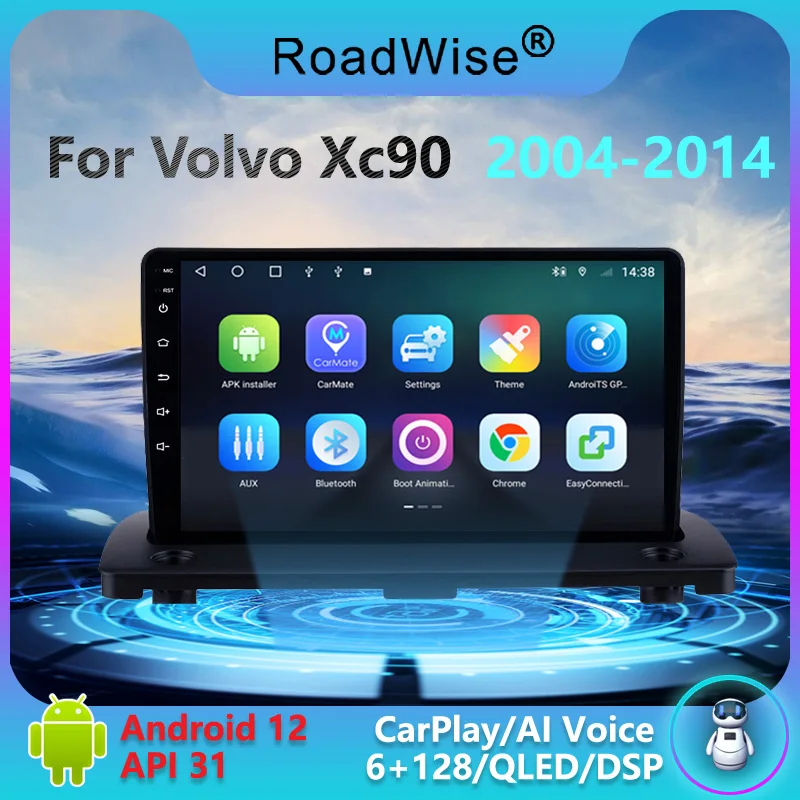 

Автомагнитола Roadwise 2 Din, мультимедийный плеер на Android для Volvo XC90 2004- 2010 2011 2012 2013 2014 4G Wifi GPS DVD DSP Autostereo