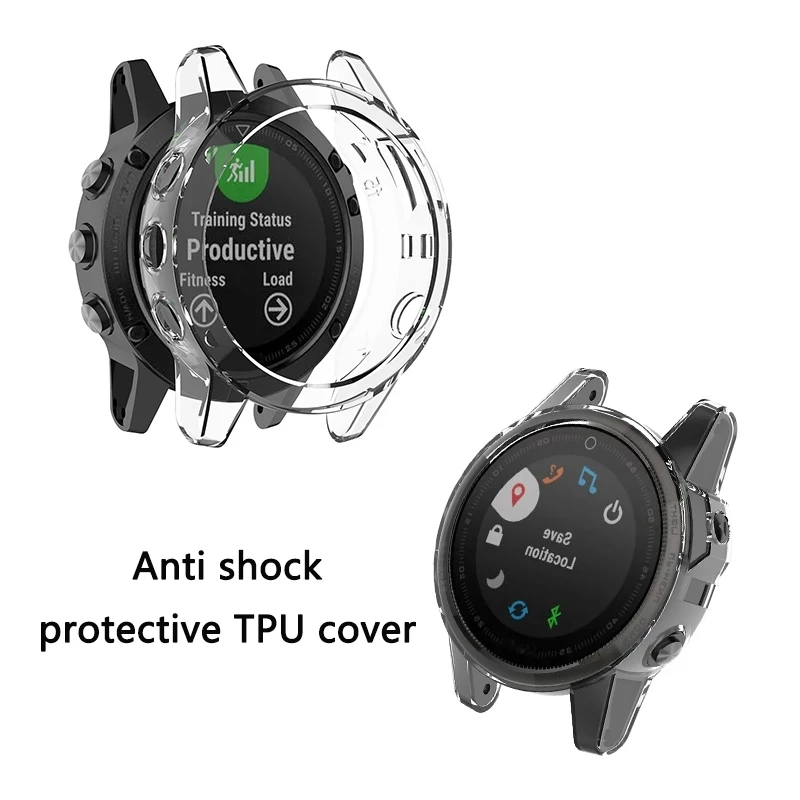 Soft Protective TPU Case Cover For Garmin Venu 2 Plus Case For Garmin VENU2 Plus Shockproof Case Silicon Clear Accessories