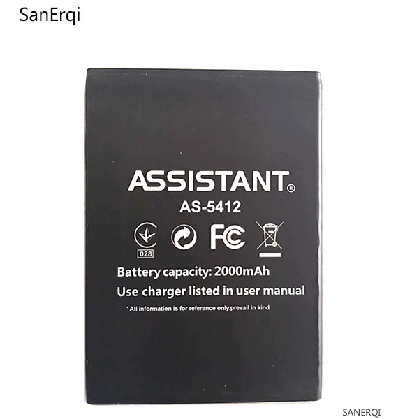 

10pcs Battery For ASSISTANT AS-5412 Battery 2000mAh
