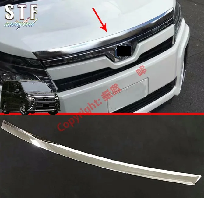 

ABS Chrome Front Grille Around Hood Trim For Toyota Voxy R80 2018 2019 2020 Car Accessories Stickers