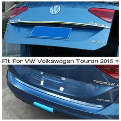 Lapetus Tail Gate Door Decoration Stripe Cover Trim Bezel Styling Sticker Garnish For VW Volkswagen Touran 2016 - 2021 Car Tools