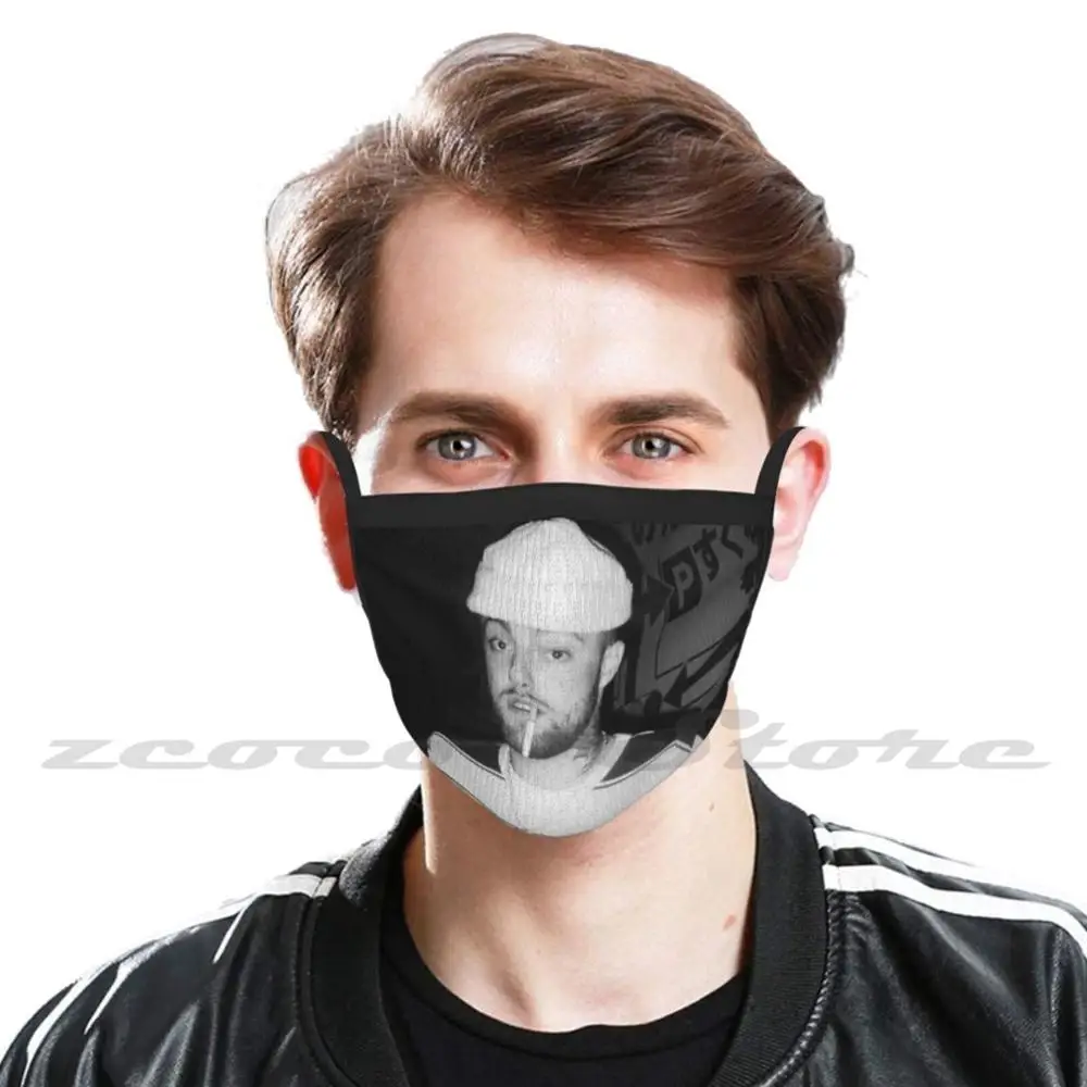 Mccormick Mask Cloth Reusable Print Filter Washable Miller Miller Swimming Rap Music Album Macadelic Rapper Self Care Album