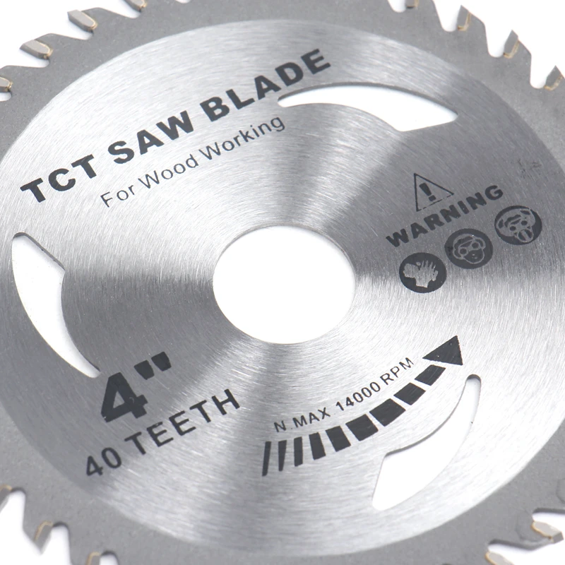 Versery-Lame de Scie Circulaire en Carbure de Tungstène, 110/125/150/180mm, 30/40/60T, Disque de Calcul, Travail, Coupe pour Bois et Plastique