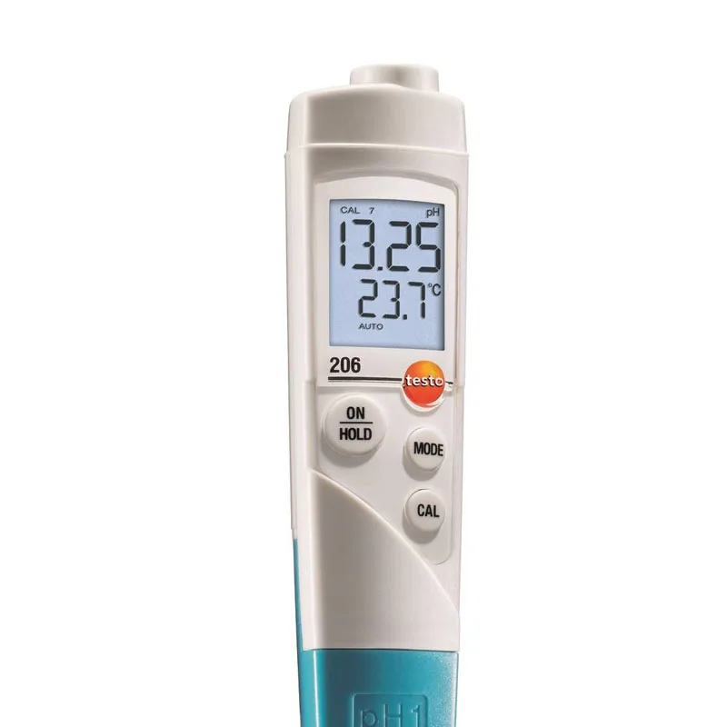 Imagem -04 - Testo Profissional 206-ph1 Teste Medidor de Temperatura ph Testador Digital Dispositivo de Medição para Líquidos Água Aquário Tanque Peixes