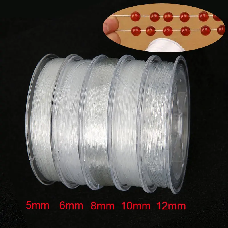 100meters Strong Elastic Beading Wire Thread Cord For Bracelet 0.5mm Nylon Crystal Stretch String Line DIY Jewelry Accessories