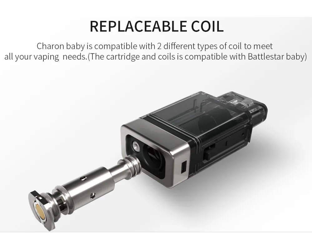 Smoant Charon ตลับแกนม้วนสำหรับเด็กทารกของแท้สำหรับ Charon Baby Battlestar Battlestar Baby Veer Kit Ni-80บุหรี่อิเล็กทรอนิกส์