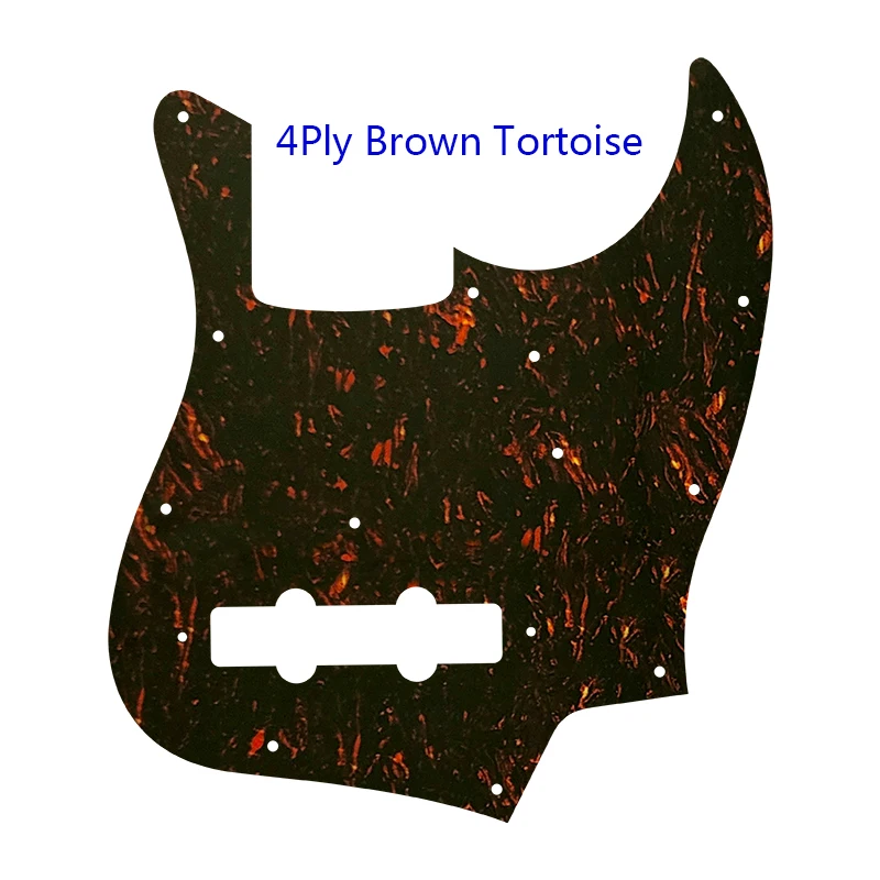 Pleroo Custom Quality Pickguard - For 11 Holes 4 String MIJ Janpan Jazz Bass Guitar Pickguard Scratch Plate Flame Pattern