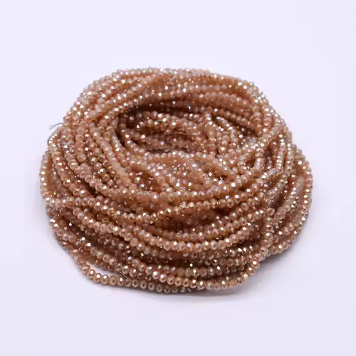 Yanqi 2 3 4mm Rondell Austria Faceted Crystal Beads Round Glass Beads Loose Spacer Beads for Jewelry Making DIY - Image 32