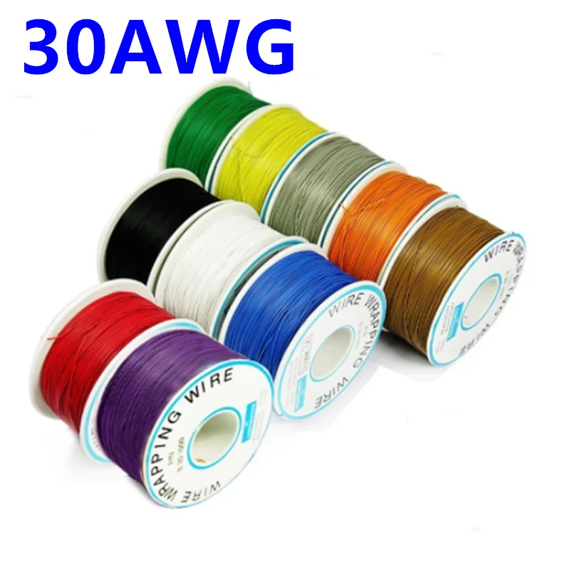 

280m 30AWG Wrapping Wire Tin Plated Copper B-30-1000 Cable Breadboard Jumper Insulation Electronic Conductor Wire Connector