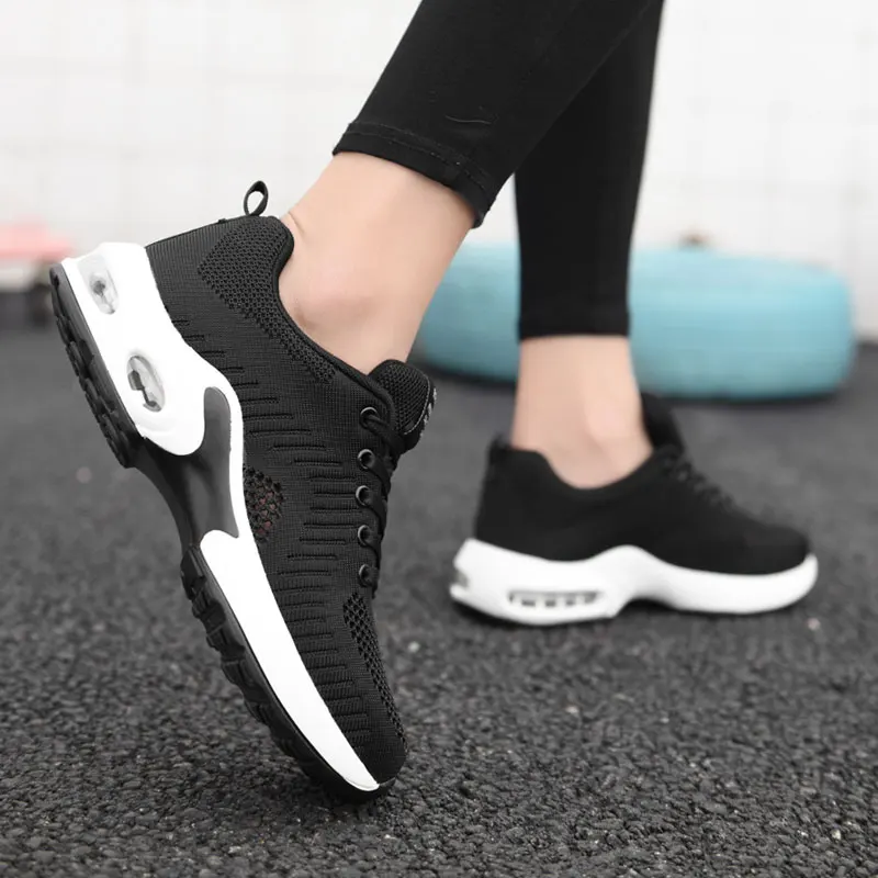Zapatillas Mujer Women Sneakers Running Shoes Outdoor Sports Shoes Breathable Mesh Comfort Jogging Mesh Shoes Air Cushion Ladies