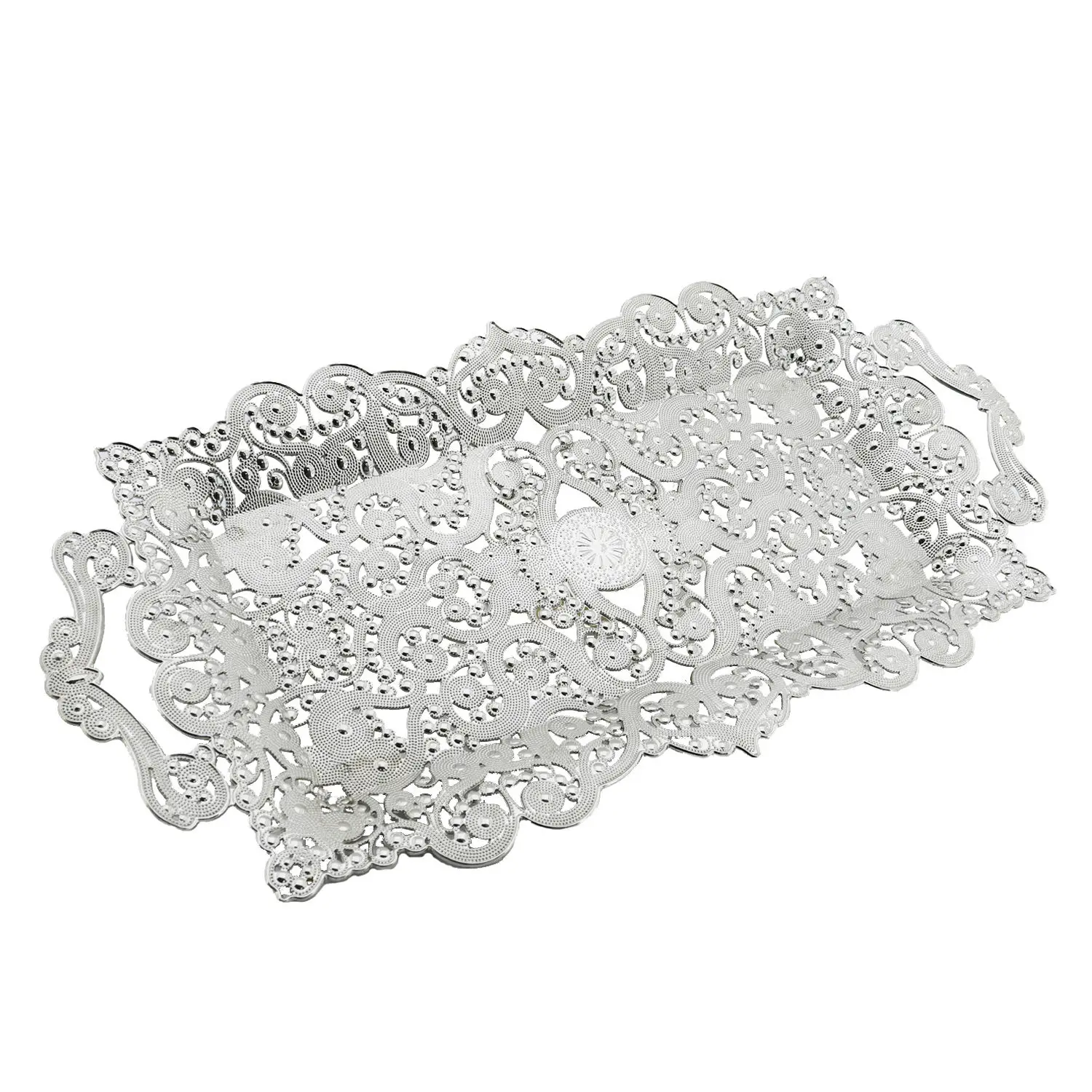 DOLBOVI Valiant Lace tray Silver tray поднос plateau de service