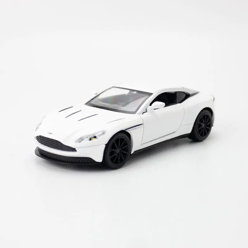 RMZ City Diecast Toy Model 1:32 Scale Aston Martin DB11 AMR Car Pull Back Doors Openable Sound & Light Collection Gift For Kid