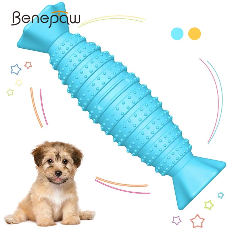 Benepaw Durable Candy Shaped Dog Chew Toys Interactive Fashion Nontoxic Pet Bone For Small Medium Dogs Teething Puppy Game Play