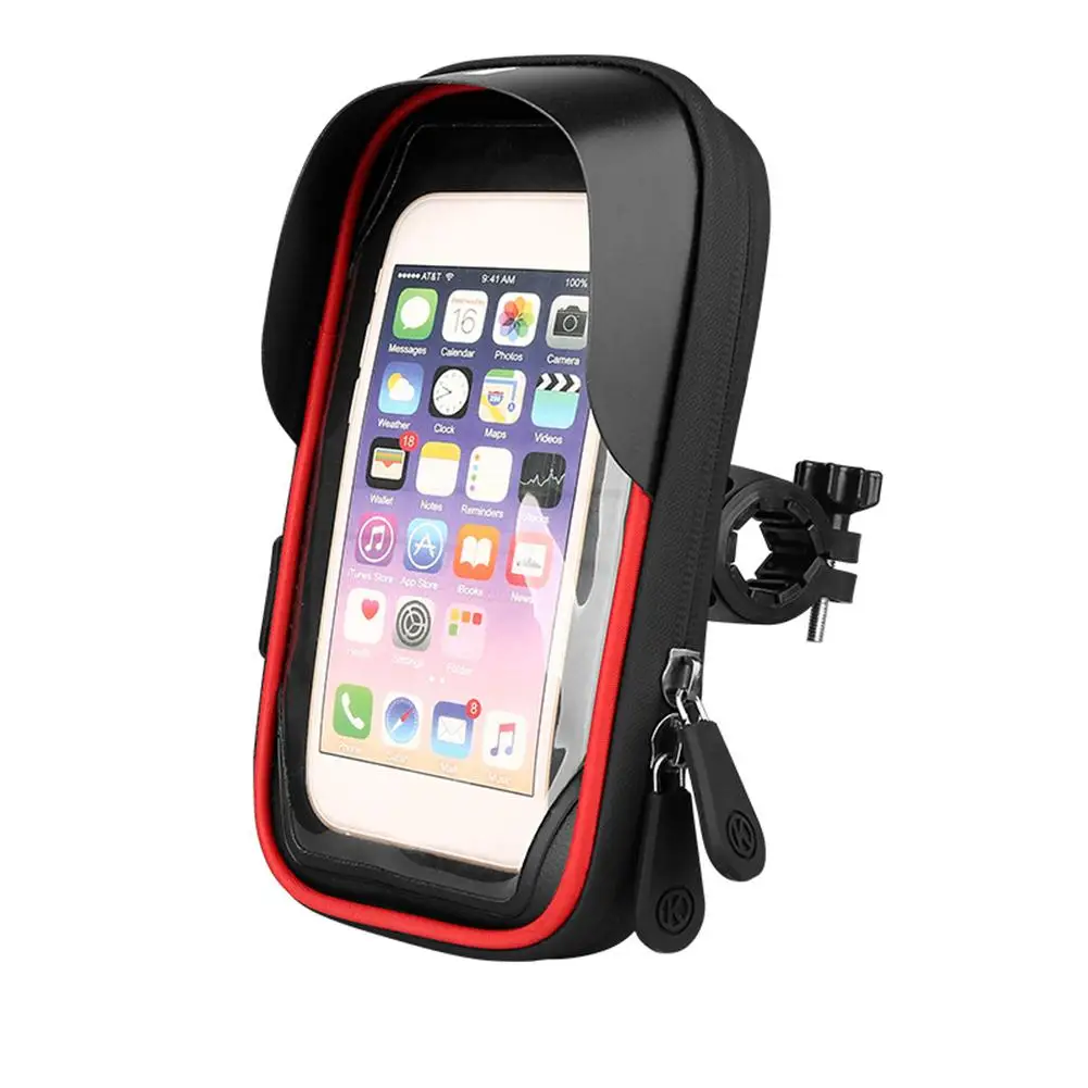 Bike Bicycle Motorcycle Mobile Phone Holder For Motor Stand Waterproof Case Bag Cover Handlebar Mount Holder For Cellphone