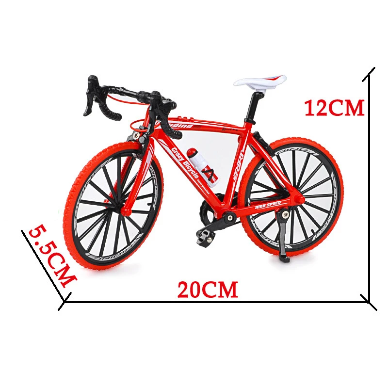 1 Pc Legering 1:10 Schaal Magische Vinger Bikebicycle Model Simulatie Fiets Mini Racing Speelgoed Volwassen Collectie Geschenken