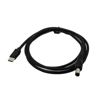 Câble DC type-c mâle à 5.5x2.1 mâle, prise d'alimentation 5521, connecteur d'alimentation cc, adaptateur 5.5x2.1, convertisseur USB Type C 3.3 pieds 1M